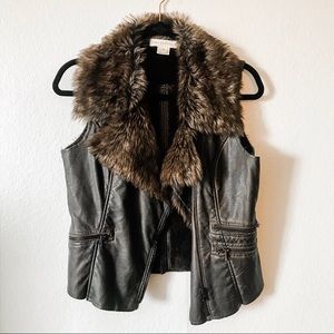 Leather vest